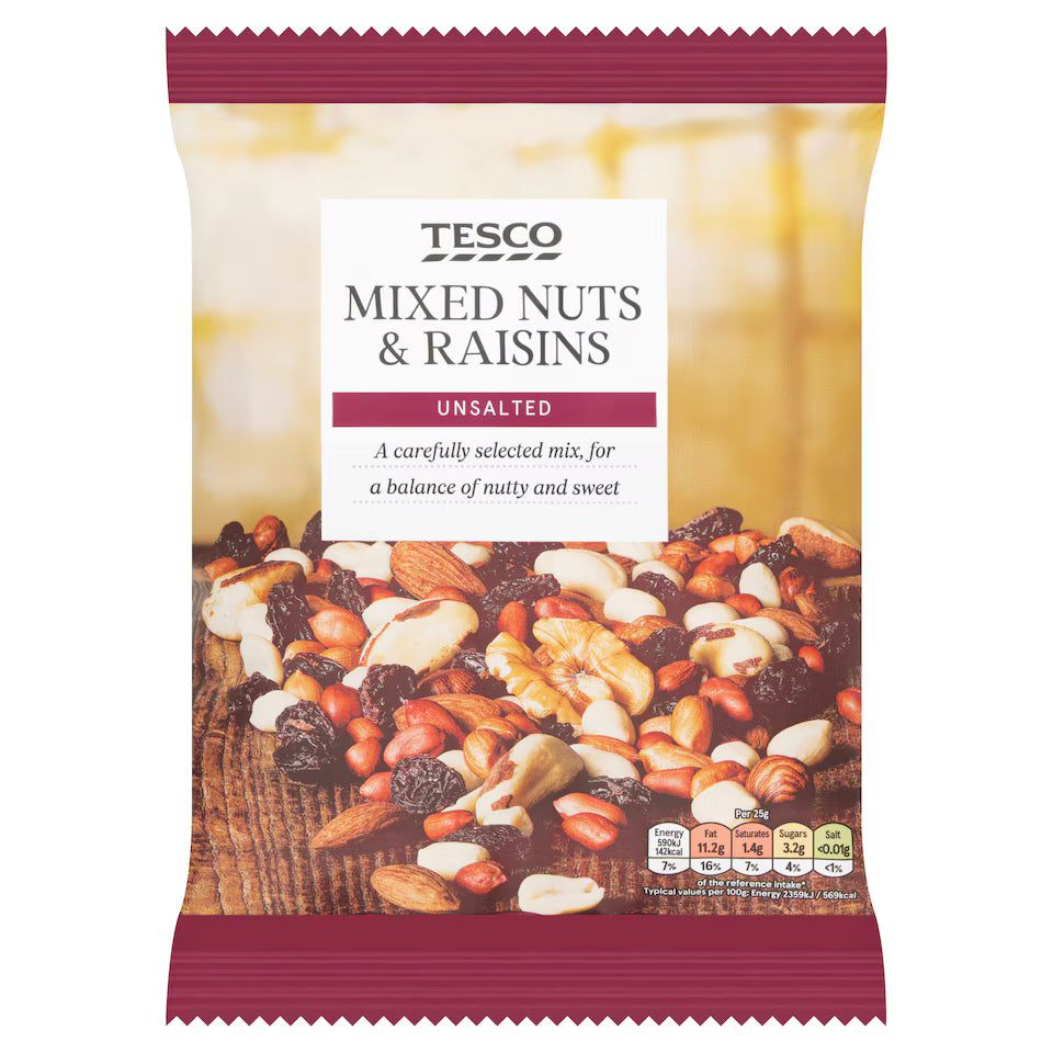 Unsalted Mixed Nuts & Raisins