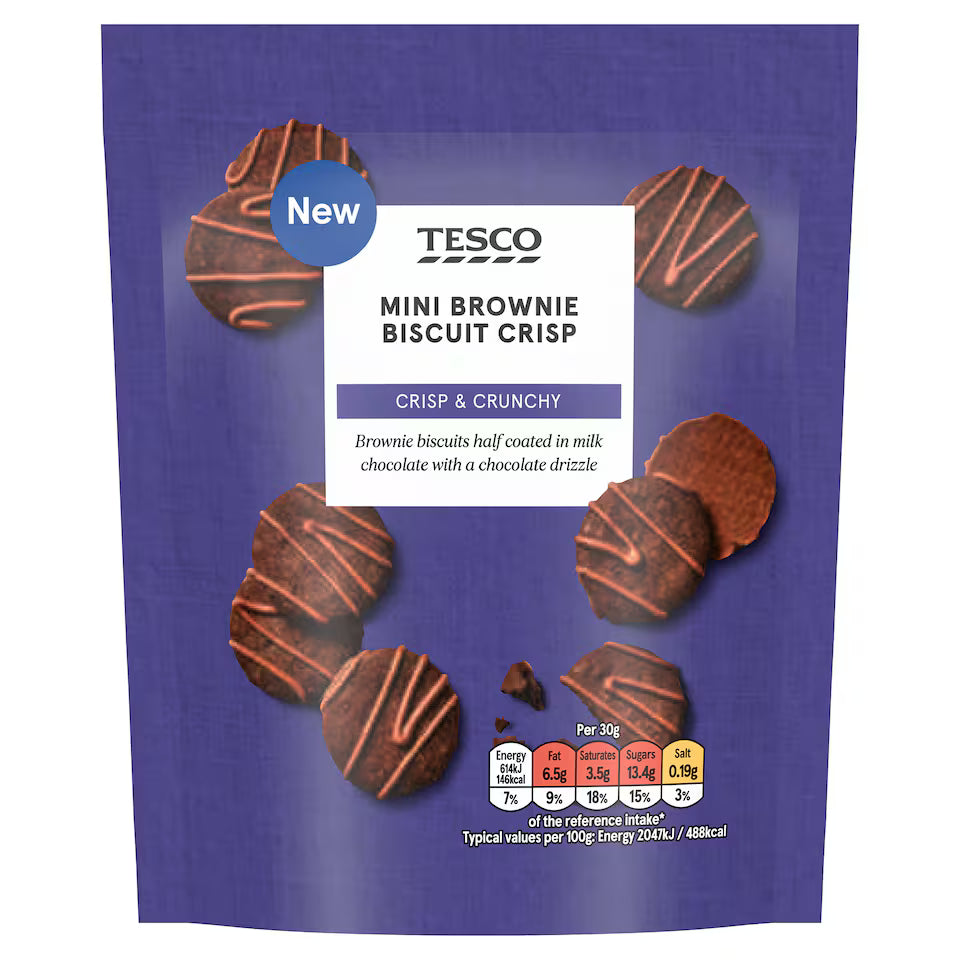 Tesco Mini Brownie Biscuit Crisp