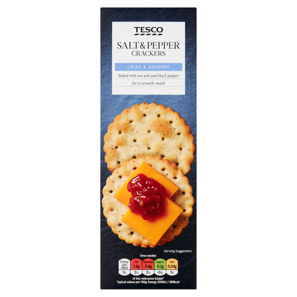 Tesco Salt & Pepper Crackers