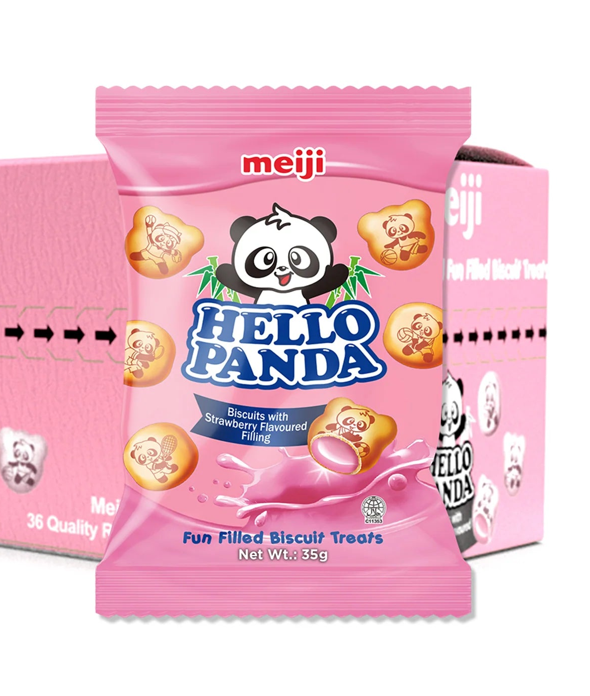 Hello Panda Biscuits Strawberry (30)