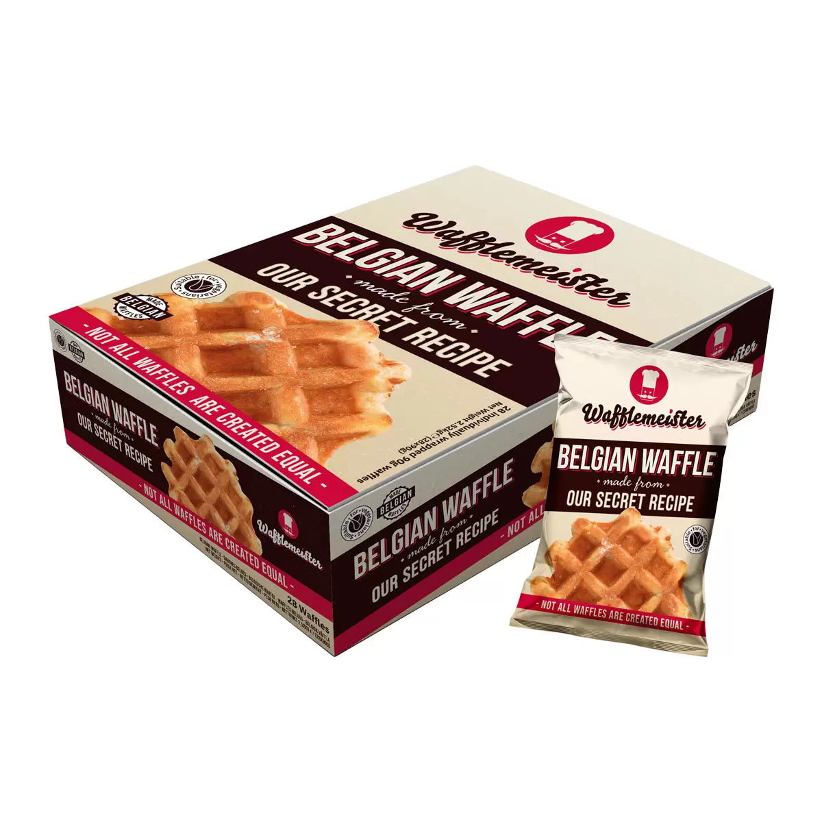 Wafflemeister Belgian Waffles (Box of 28)