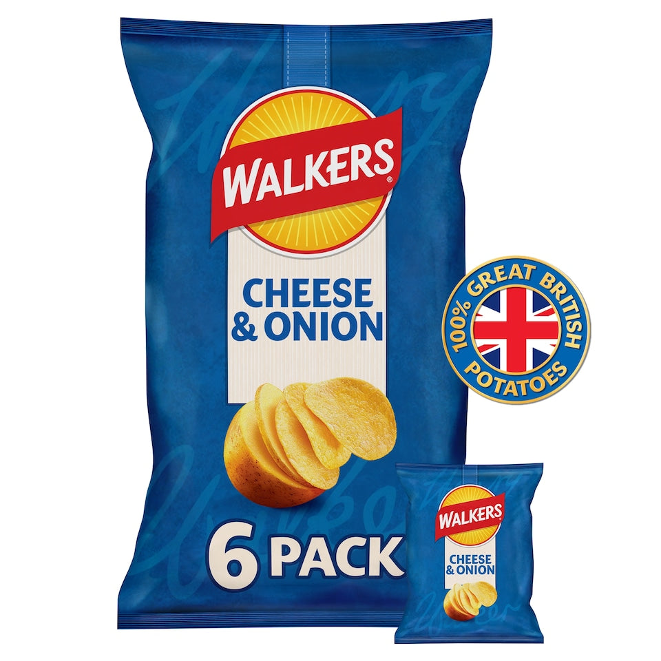 Walkers Ready Salted Crisps Multipack 6