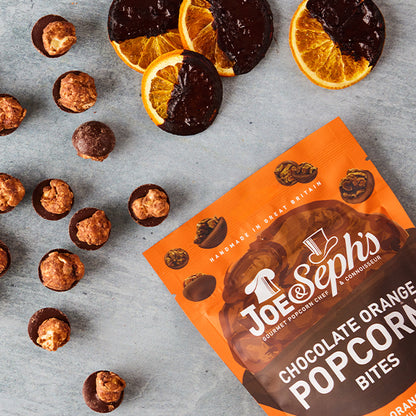 Chocolate Orange Popcorn Bites