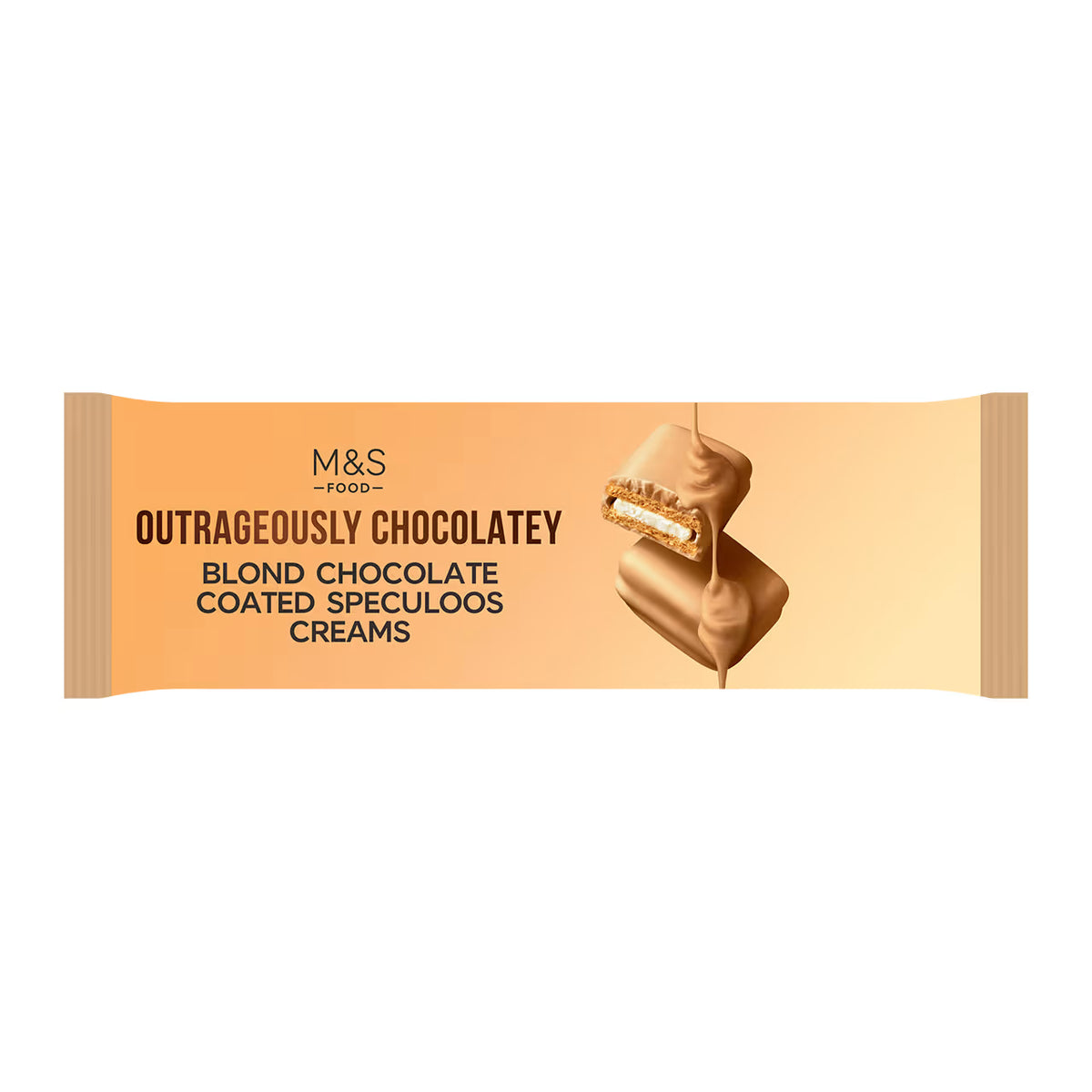 Outrageously Chocolatey Blond Chocolate Coated Speculoos Creams