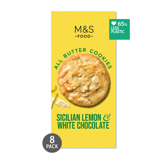 M&S Belgian White Chocolate Chunk And Sicilian Lemon Cookies