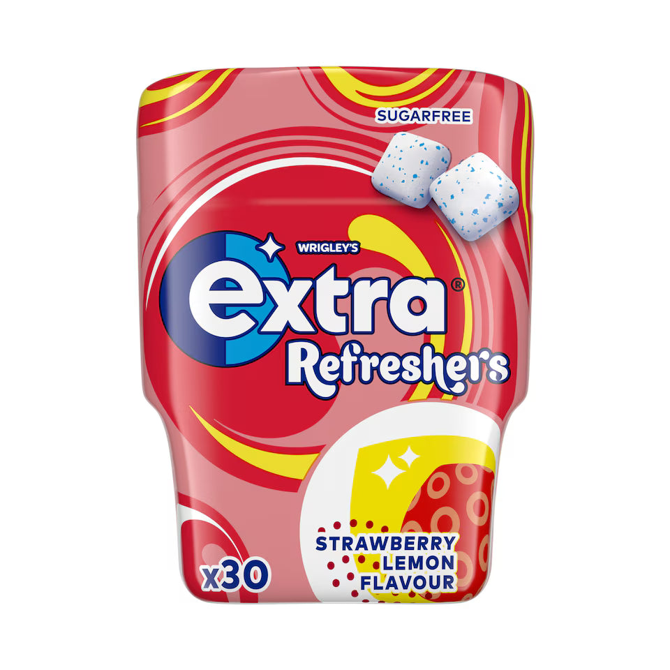 Extra Refreshers Strawberry Lemon Chewing Gum