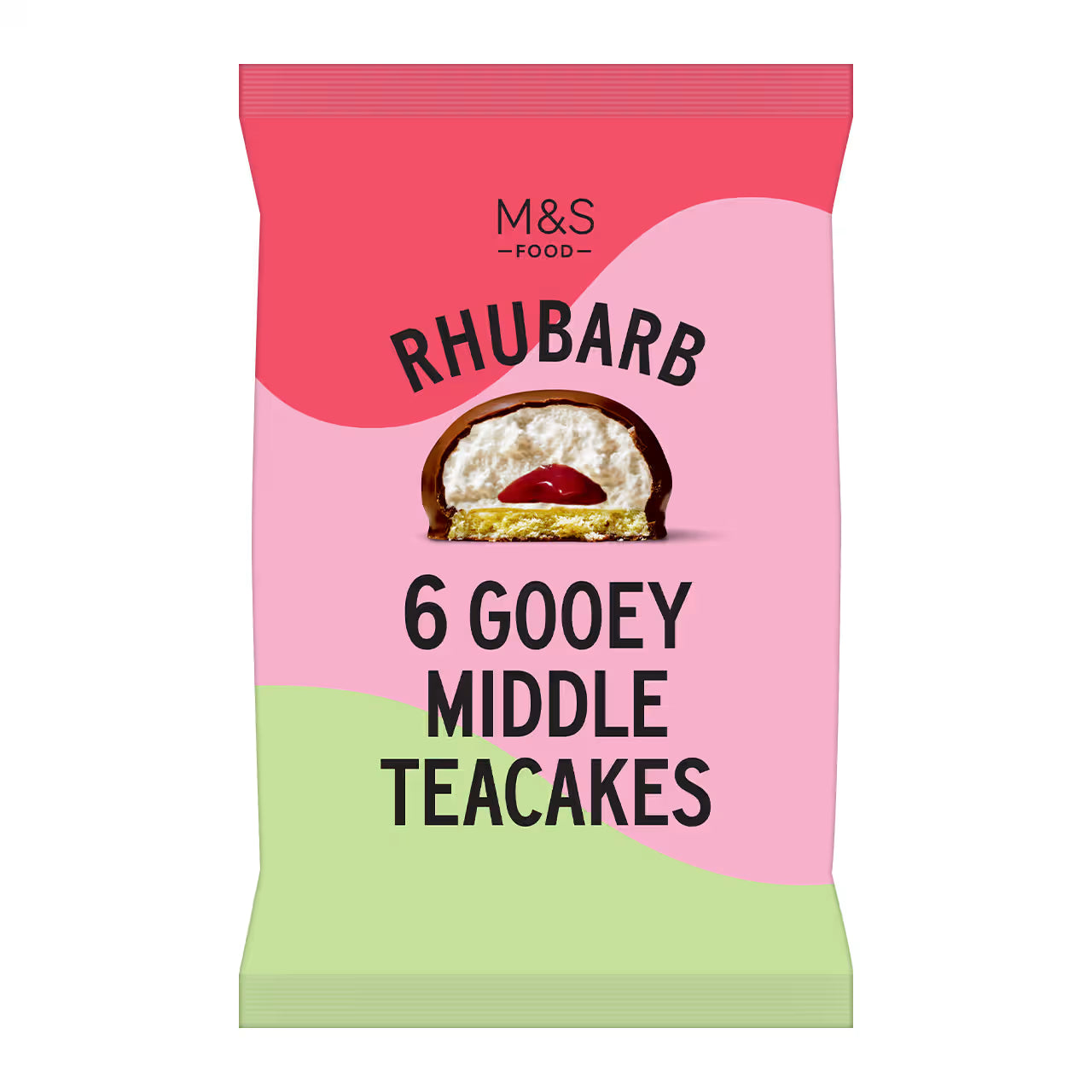 Rhubarb Gooey Middle Teacakes