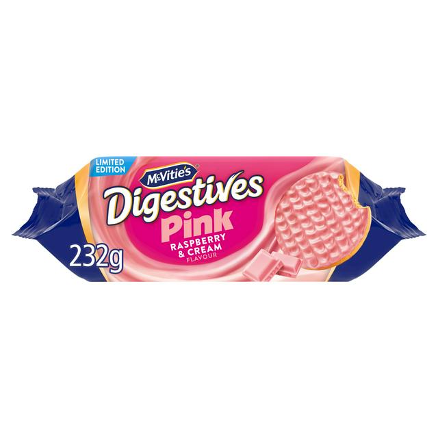 McVitie's Digestive Pink Raspberry & Cream Flavour, Limited Edition