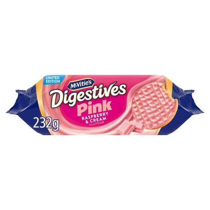 McVitie's Digestive Pink Raspberry & Cream Flavour, Limited Edition
