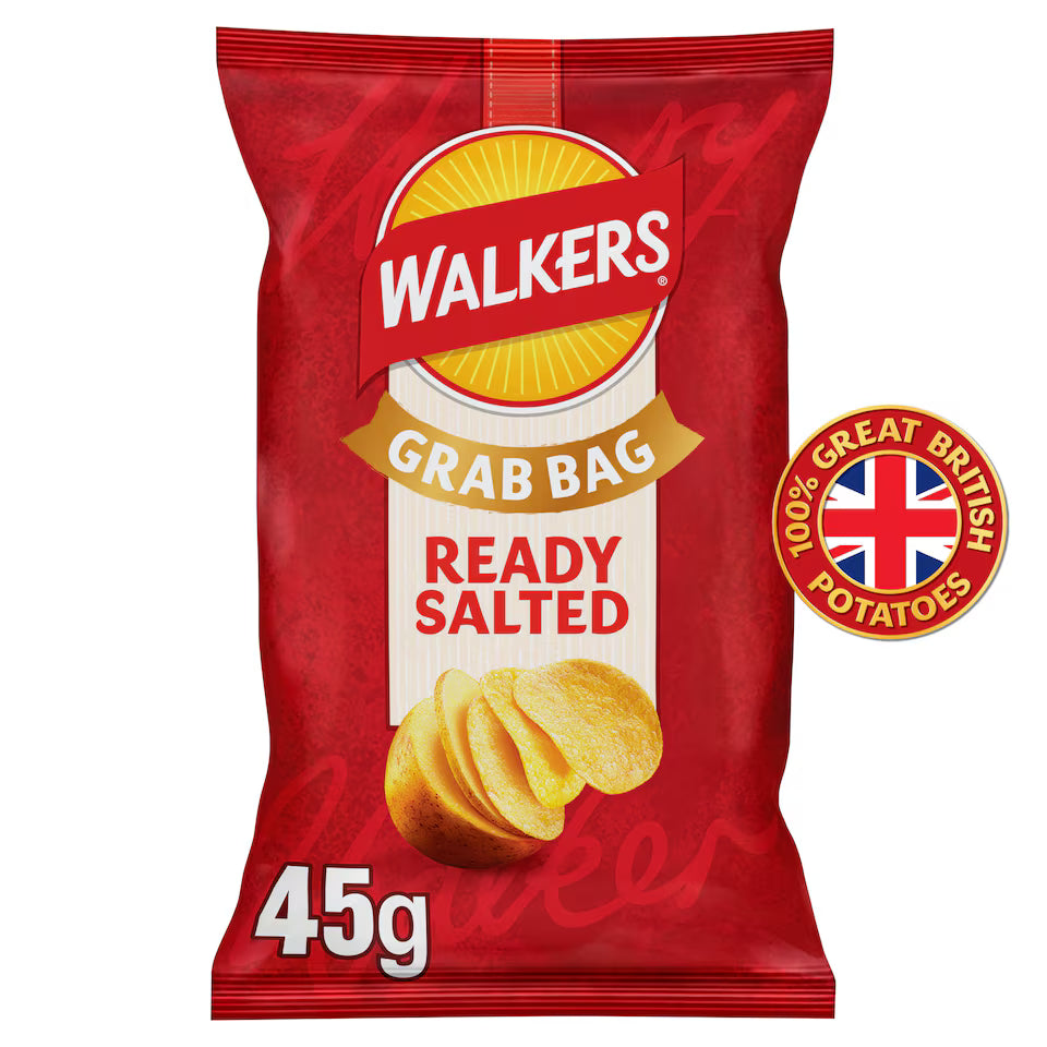 Walkers Ready Salted Crisps Multipack 6