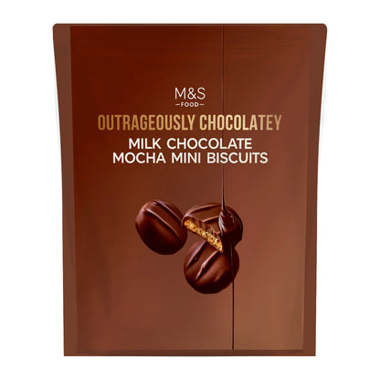 Outrageously Chocolatey Milk Chocolate Mocha Mini Biscuits
