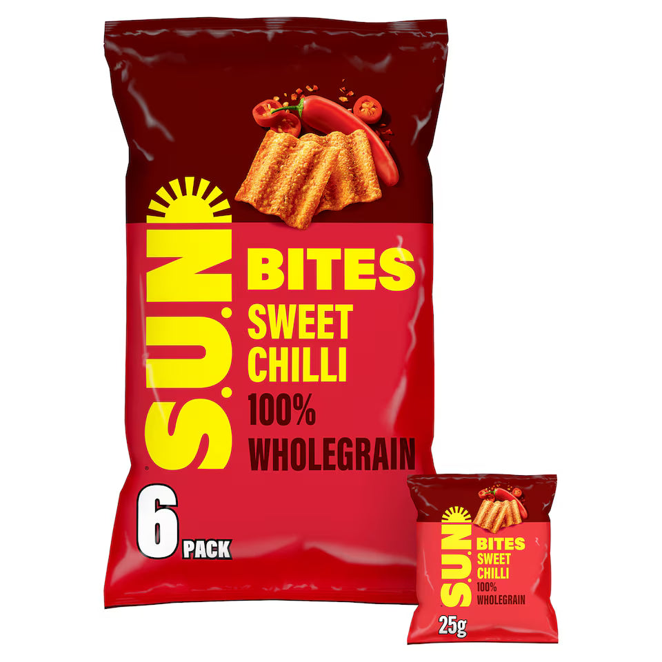Sunbites Sun Ripened Sweet Chilli Multipack Crisps 6x25g