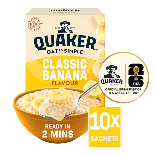 Quaker Oat So Simple Classic Banana Porridge Sachets 10