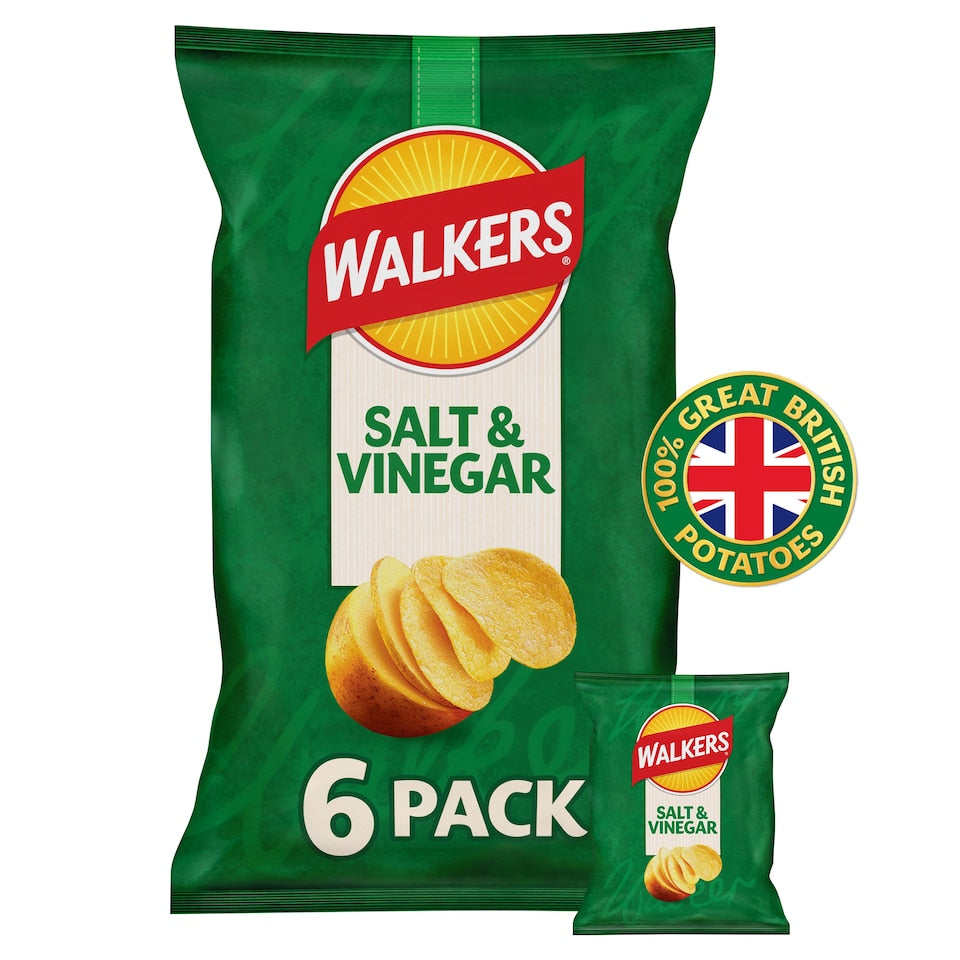 Walkers Ready Salted Crisps Multipack 6